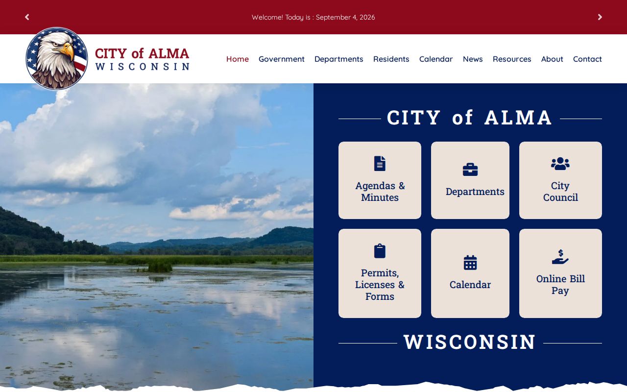 Alma court docket routing from the official city hall contact page